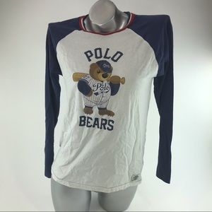 Ralph Lauren Athletic Polo w/ Brown Bear Woman’s size L